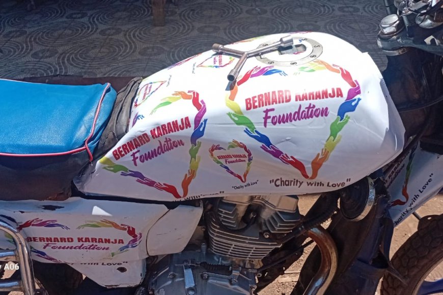 A proud boda boda rider in Mwea Town